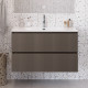 Тумба с раковиной подвесная BelBagno UNO-MINI-1000-2C-SO-СO Бежевый матовый, раковина белая BB-8099-3-100 Тумба с раковиной подвесная BelBagno UNO-MINI-1000-2C-SO-СO Бежевый матовый, раковина белая BB-8099-3-100