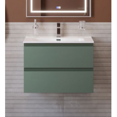Тумба с раковиной подвесная BelBagno KRAFT-700-2C-SO-VO Еловый матовый, раковина белая BB700ETL