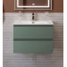 Тумба с раковиной подвесная BelBagno KRAFT-700-2C-SO-VO Еловый матовый, раковина белая BB700ETL