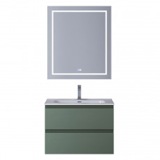 Тумба с раковиной подвесная BelBagno KRAFT-700-2C-SO-VO Еловый матовый, раковина белая BB700ETL