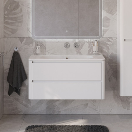 Мебель для ванной Cezares RELAX 100 Bianco Lucido RELAX-1000-2C-SO-BL Мебель для ванной Cezares RELAX 100 Bianco Lucido RELAX-1000-2C-SO-BL