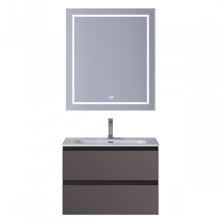 Тумба с раковиной подвесная BelBagno KRAFT-700-2C-SO-GSO Темно-Серый матовый, раковина белая BB700ETL Тумба с раковиной подвесная BelBagno KRAFT-700-2C-SO-GSO Темно-Серый матовый, раковина белая BB700ETL