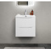 Тумба с раковиной подвесная BelBagno MARINO-CER-MINI-500-2C-SO-BL-P Bianco Lucido, раковина белая BB-8099-3-50