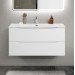 Тумба с раковиной подвесная BelBagno MARINO-CER-MINI-1000-2C-SO-BL-P Bianco Lucido, раковина белая BB-8099-3-100