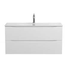 Тумба с раковиной подвесная BelBagno MARINO-CER-MINI-1000-2C-SO-BL-P Bianco Lucido, раковина белая BB-8099-3-100