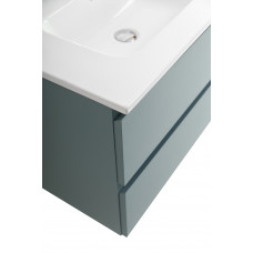 Тумба с раковиной подвесная BelBagno KRAFT-600-2C-SO-AO Голубой матовый, раковина белая BB600ETL