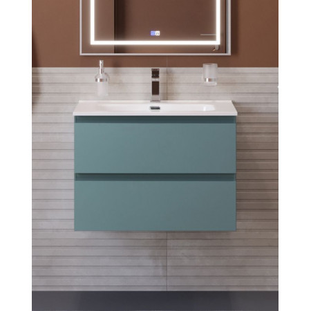Тумба с раковиной подвесная BelBagno KRAFT-600-2C-SO-AO Голубой матовый, раковина белая BB600ETL Тумба с раковиной подвесная BelBagno KRAFT-600-2C-SO-AO Голубой матовый, раковина белая BB600ETL