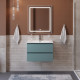 Тумба с раковиной подвесная BelBagno KRAFT-600-2C-SO-AO Голубой матовый, раковина белая BB600ETL Тумба с раковиной подвесная BelBagno KRAFT-600-2C-SO-AO Голубой матовый, раковина белая BB600ETL