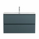 Тумба с раковиной подвесная BelBagno UNO-MINI-900-2C-SO-AO Голубой матовый, раковина белая BB-8099-3-90 Тумба с раковиной подвесная BelBagno UNO-MINI-900-2C-SO-AO Голубой матовый, раковина белая BB-8099-3-90