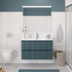 Тумба с раковиной подвесная BelBagno UNO-1200-2C-SO-AO Голубой матовый, раковина белая BB-8099-120 Тумба с раковиной подвесная BelBagno UNO-1200-2C-SO-AO Голубой матовый, раковина белая BB-8099-120