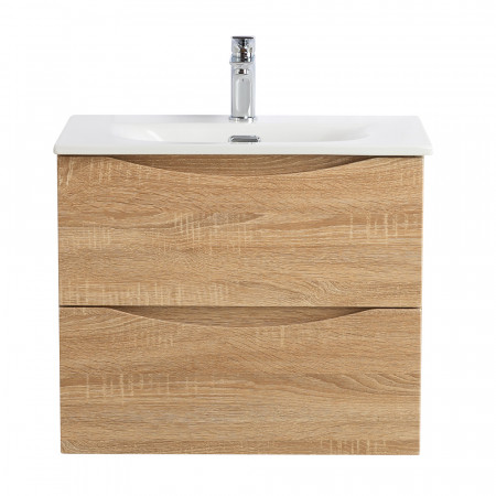 Тумба с раковиной подвесная BelBagno MARINO-CER-MINI-600-2C-SO-WO-P Rovere Bianco, раковина белая BB-8099-3-60 Тумба с раковиной подвесная BelBagno MARINO-CER-MINI-600-2C-SO-WO-P Rovere Bianco, раковина белая BB-8099-3-60