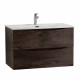 Тумба с раковиной подвесная BelBagno MARINO-CER-N-800-2C-SO-RNG-P Rovere Nature Grigio, раковина белая BB-8099-80 Тумба с раковиной подвесная BelBagno MARINO-CER-N-800-2C-SO-RNG-P Rovere Nature Grigio, раковина белая BB-8099-80