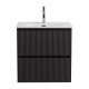 Тумба с раковиной подвесная BelBagno UNO-MINI-600-2C-SO-GSO Темно-Серый матовый, раковина белая BB-8099-3-60 Тумба с раковиной подвесная BelBagno UNO-MINI-600-2C-SO-GSO Темно-Серый матовый, раковина белая BB-8099-3-60