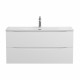 Тумба с раковиной подвесная BelBagno MARINO-CER-MINI-900-2C-SO-BO-P Bianco Opaco, раковина белая BB-8099-3-90 Тумба с раковиной подвесная BelBagno MARINO-CER-MINI-900-2C-SO-BO-P Bianco Opaco, раковина белая BB-8099-3-90