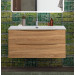 Тумба с раковиной подвесная BelBagno MARINO-CER-N-1000-2C-SO-WO-P Rovere Bianco, раковина белая BB-8099-100