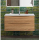 Тумба с раковиной подвесная BelBagno MARINO-CER-N-1000-2C-SO-WO-P Rovere Bianco, раковина белая BB-8099-100 Тумба с раковиной подвесная BelBagno MARINO-CER-N-1000-2C-SO-WO-P Rovere Bianco, раковина белая BB-8099-100