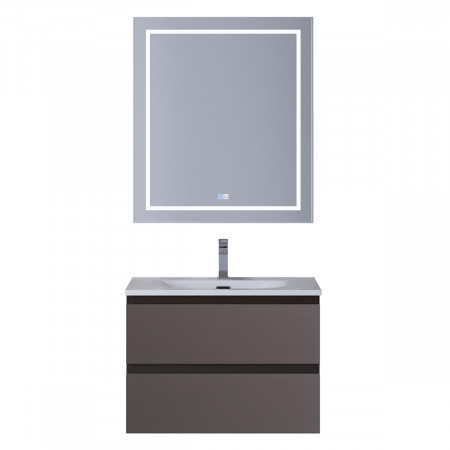 Тумба с раковиной подвесная BelBagno KRAFT-600-2C-SO-GSO Темно-Серый матовый, раковина белая BB-8099-60 Тумба с раковиной подвесная BelBagno KRAFT-600-2C-SO-GSO Темно-Серый матовый, раковина белая BB-8099-60