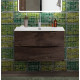 Тумба с раковиной подвесная BelBagno MARINO-CER-N-900-2C-SO-RNG-P Rovere Nature Grigio, раковина белая BB-8099-90 Тумба с раковиной подвесная BelBagno MARINO-CER-N-900-2C-SO-RNG-P Rovere Nature Grigio, раковина белая BB-8099-90