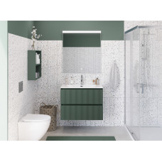 Тумба с раковиной подвесная BelBagno UNO-MINI-800-2C-SO-VO Еловый матовый, раковина белая BB-8099-3-80