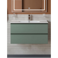 Тумба с раковиной подвесная BelBagno KRAFT-800-2C-SO-VO Еловый матовый, раковина белая BB800ETL