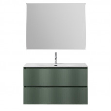 Тумба с раковиной подвесная BelBagno UNO-MINI-900-2C-SO-VO Еловый матовый, раковина белая BB-8099-3-90