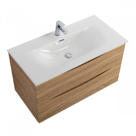 Тумба с раковиной подвесная BelBagno MARINO-CER-N-800-2C-SO-WO-P Rovere Bianco, раковина белая BB-8099-80 Тумба с раковиной подвесная BelBagno MARINO-CER-N-800-2C-SO-WO-P Rovere Bianco, раковина белая BB-8099-80