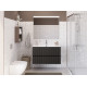 Тумба с раковиной подвесная BelBagno UNO-MINI-1000-2C-SO-GSO Темно-Серый матовый, раковина белая BB-8099-3-100 Тумба с раковиной подвесная BelBagno UNO-MINI-1000-2C-SO-GSO Темно-Серый матовый, раковина белая BB-8099-3-100