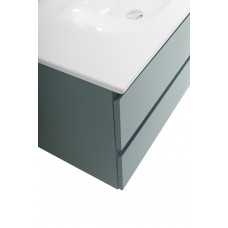 Тумба с раковиной подвесная BelBagno KRAFT-1000-2C-SO-AO Голубой матовый, раковина белая BB-8099-100