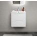 Тумба с раковиной подвесная BelBagno MARINO-CER-MINI-500-2C-SO-BO-P Bianco Opaco, раковина белая BB-8099-3-50