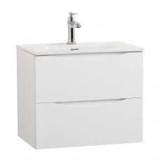Тумба с раковиной подвесная BelBagno MARINO-CER-MINI-500-2C-SO-BO-P Bianco Opaco, раковина белая BB-8099-3-50