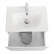 Тумба с раковиной подвесная BelBagno MARINO-CER-MINI-500-2C-SO-BO-P Bianco Opaco, раковина белая BB-8099-3-50 Тумба с раковиной подвесная BelBagno MARINO-CER-MINI-500-2C-SO-BO-P Bianco Opaco, раковина белая BB-8099-3-50