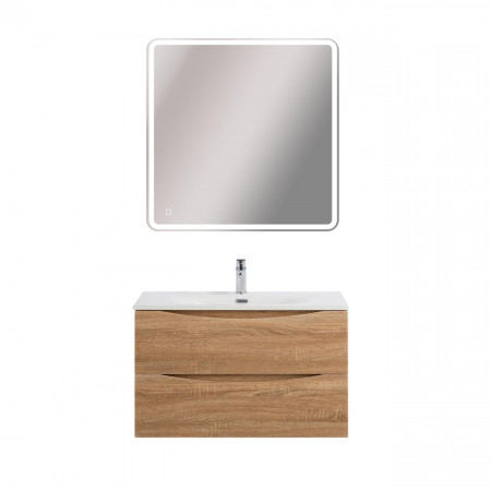 Тумба с раковиной подвесная BelBagno MARINO-CER-N-900-2C-SO-WO-P Rovere Bianco, раковина белая BB-8099-90 Тумба с раковиной подвесная BelBagno MARINO-CER-N-900-2C-SO-WO-P Rovere Bianco, раковина белая BB-8099-90