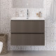 Тумба с раковиной подвесная BelBagno UNO-MINI-700-2C-SO-СO Бежевый матовый, раковина белая BB-8099-3-70 Тумба с раковиной подвесная BelBagno UNO-MINI-700-2C-SO-СO Бежевый матовый, раковина белая BB-8099-3-70