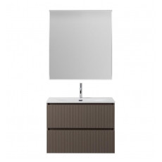 Тумба с раковиной подвесная BelBagno UNO-MINI-700-2C-SO-СO Бежевый матовый, раковина белая BB-8099-3-70