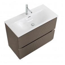 Тумба с раковиной подвесная BelBagno UNO-MINI-700-2C-SO-СO Бежевый матовый, раковина белая BB-8099-3-70