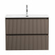 Тумба с раковиной подвесная BelBagno UNO-MINI-700-2C-SO-СO Бежевый матовый, раковина белая BB-8099-3-70 Тумба с раковиной подвесная BelBagno UNO-MINI-700-2C-SO-СO Бежевый матовый, раковина белая BB-8099-3-70