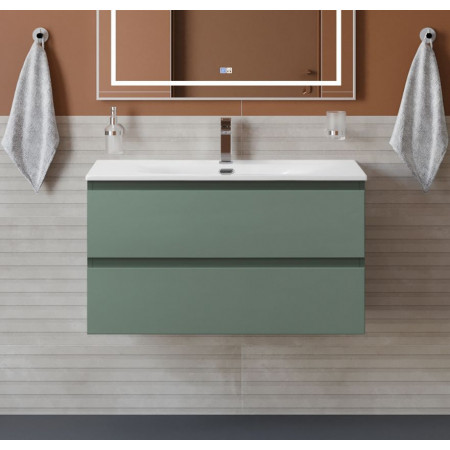 Тумба с раковиной подвесная BelBagno KRAFT-900-2C-SO-VO Еловый матовый, раковина белая BB-8099-90 Тумба с раковиной подвесная BelBagno KRAFT-900-2C-SO-VO Еловый матовый, раковина белая BB-8099-90