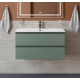 Тумба с раковиной подвесная BelBagno KRAFT-900-2C-SO-VO Еловый матовый, раковина белая BB-8099-90 Тумба с раковиной подвесная BelBagno KRAFT-900-2C-SO-VO Еловый матовый, раковина белая BB-8099-90