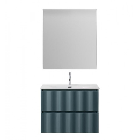 Тумба с раковиной подвесная BelBagno UNO-MINI-800-2C-SO-AO Голубой матовый, раковина белая BB-8099-3-80 Тумба с раковиной подвесная BelBagno UNO-MINI-800-2C-SO-AO Голубой матовый, раковина белая BB-8099-3-80