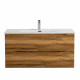 Тумба с раковиной подвесная BelBagno MARINO-CER-N-1000-2C-SO-RR-P Rovere Rustico, раковина белая BB-8099-100 Тумба с раковиной подвесная BelBagno MARINO-CER-N-1000-2C-SO-RR-P Rovere Rustico, раковина белая BB-8099-100