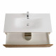 Тумба с раковиной подвесная BelBagno MARINO-CER-N-1000-2C-SO-RR-P Rovere Rustico, раковина белая BB-8099-100 Тумба с раковиной подвесная BelBagno MARINO-CER-N-1000-2C-SO-RR-P Rovere Rustico, раковина белая BB-8099-100