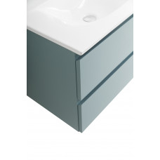 Тумба с раковиной подвесная BelBagno KRAFT-700-2C-SO-AO Голубой матовый, раковина белая BB-8099-70