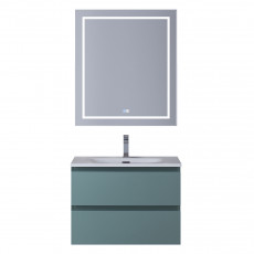 Тумба с раковиной подвесная BelBagno KRAFT-700-2C-SO-AO Голубой матовый, раковина белая BB-8099-70