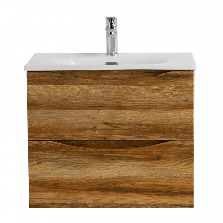 Тумба с раковиной подвесная BelBagno MARINO-CER-MINI-500-2C-SO-RR-P Rovere Rustico, раковина белая BB-8099-3-50 Тумба с раковиной подвесная BelBagno MARINO-CER-MINI-500-2C-SO-RR-P Rovere Rustico, раковина белая BB-8099-3-50