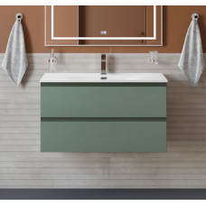 Тумба с раковиной подвесная BelBagno KRAFT-800-2C-SO-VO Еловый матовый, раковина белая BB-8099-80