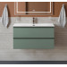 Тумба с раковиной подвесная BelBagno KRAFT-800-2C-SO-VO Еловый матовый, раковина белая BB-8099-80