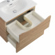 Тумба с раковиной подвесная BelBagno MARINO-CER-MINI-500-2C-SO-WO-P Rovere Bianco, раковина белая BB-8099-3-50 Тумба с раковиной подвесная BelBagno MARINO-CER-MINI-500-2C-SO-WO-P Rovere Bianco, раковина белая BB-8099-3-50