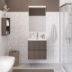 Тумба с раковиной подвесная BelBagno UNO-MINI-600-2C-SO-СO Бежевый матовый, раковина белая BB-8099-3-50 Тумба с раковиной подвесная BelBagno UNO-MINI-600-2C-SO-СO Бежевый матовый, раковина белая BB-8099-3-50