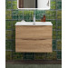 Тумба с раковиной подвесная BelBagno MARINO-CER-N-700-2C-SO-WO-P Rovere Bianco, раковина белая BB-8099-70