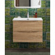 Тумба с раковиной подвесная BelBagno MARINO-CER-N-700-2C-SO-WO-P Rovere Bianco, раковина белая BB-8099-70 Тумба с раковиной подвесная BelBagno MARINO-CER-N-700-2C-SO-WO-P Rovere Bianco, раковина белая BB-8099-70